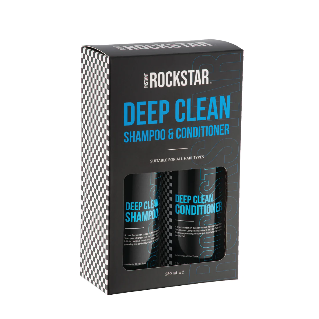 Instant Rockstar Deep Clean Shampoo And Conditioner Duo Pack - 250ml