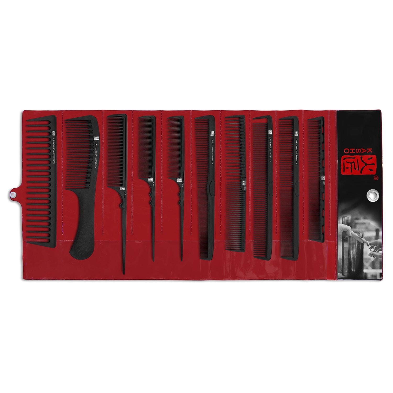 Kasho 10pc Comb Set with K-22 Roll