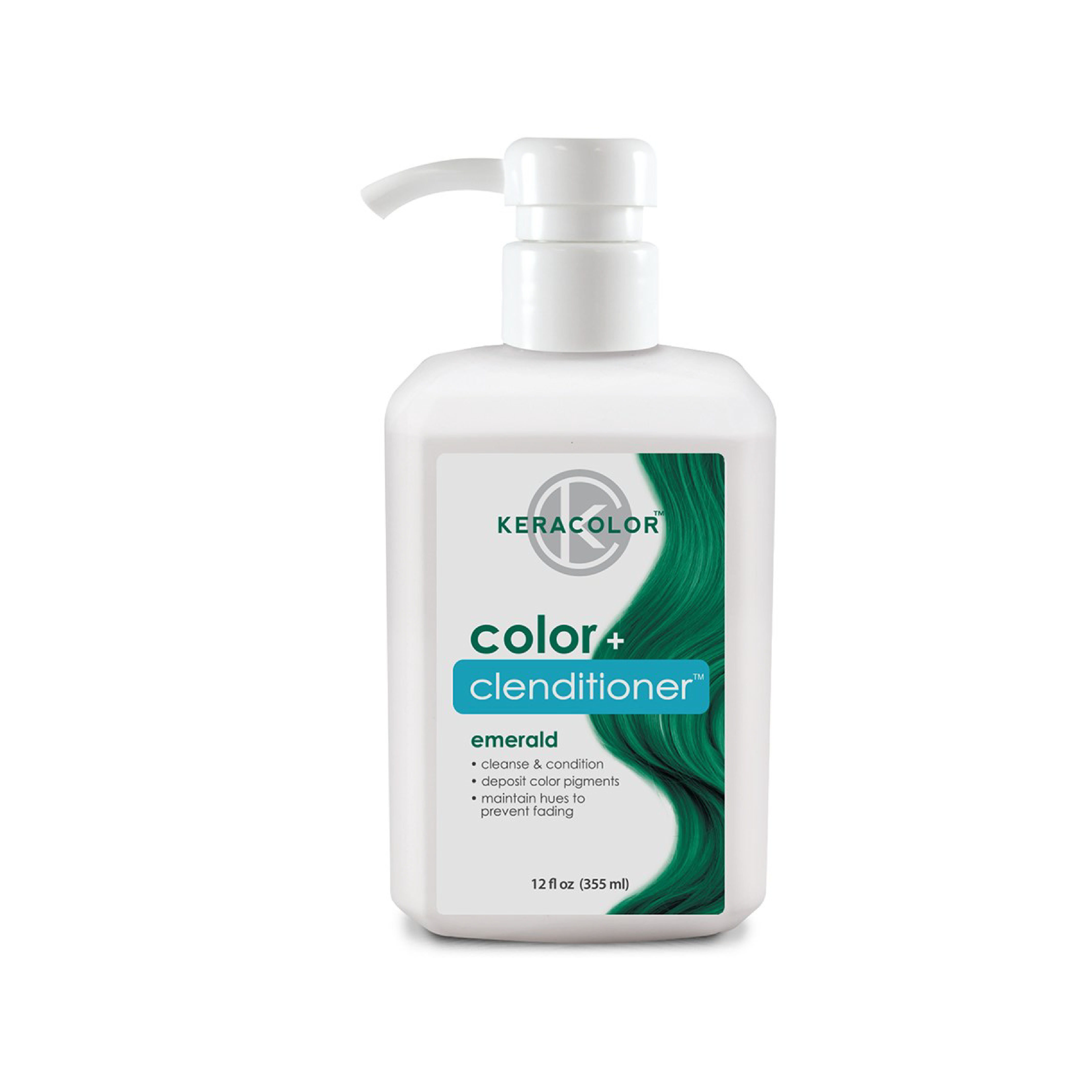 Keracolor Color Clenditioner Emerald Colouring Shampoo - 355ml