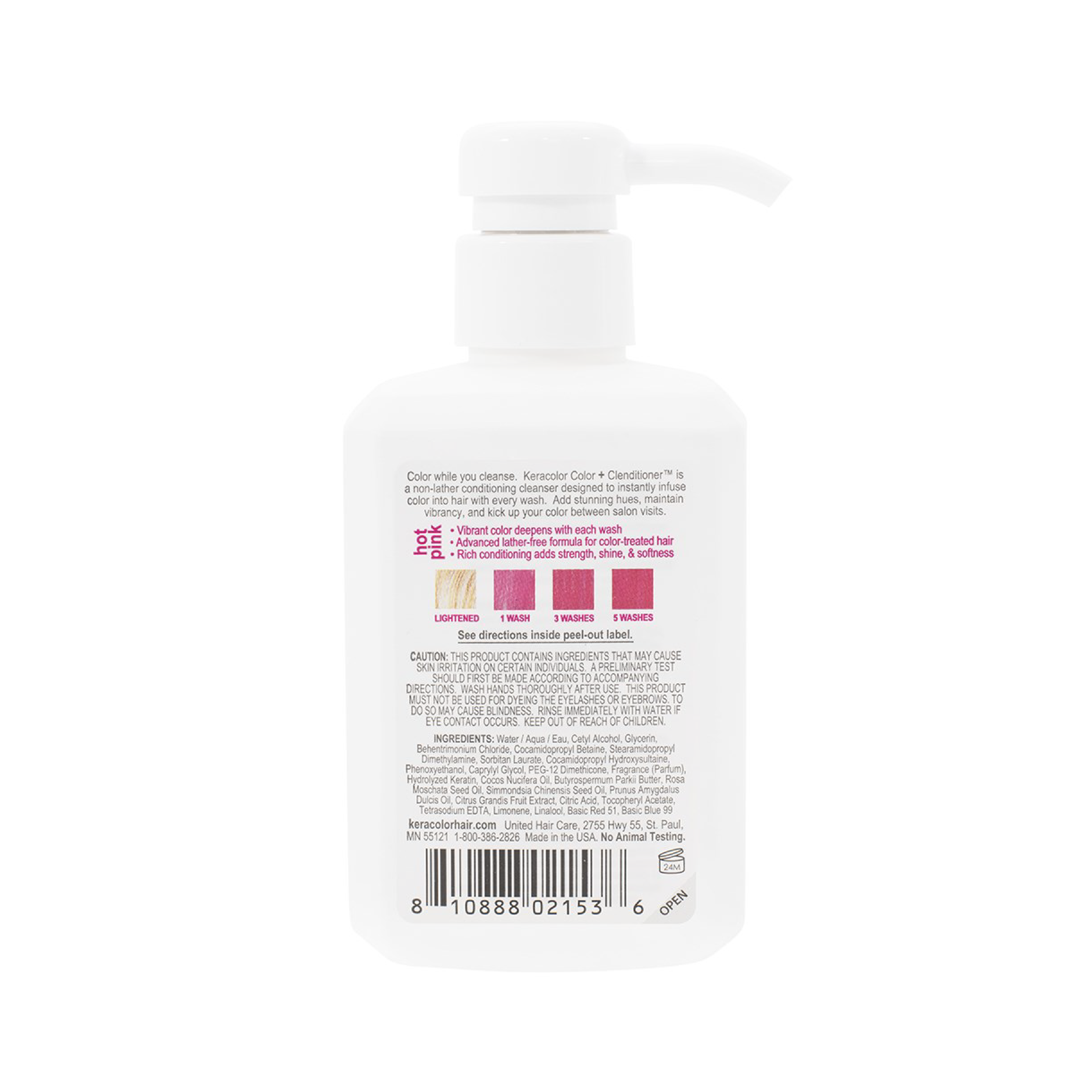 Keracolor Color Clenditioner Hot Pink Colouring Shampoo - 355ml