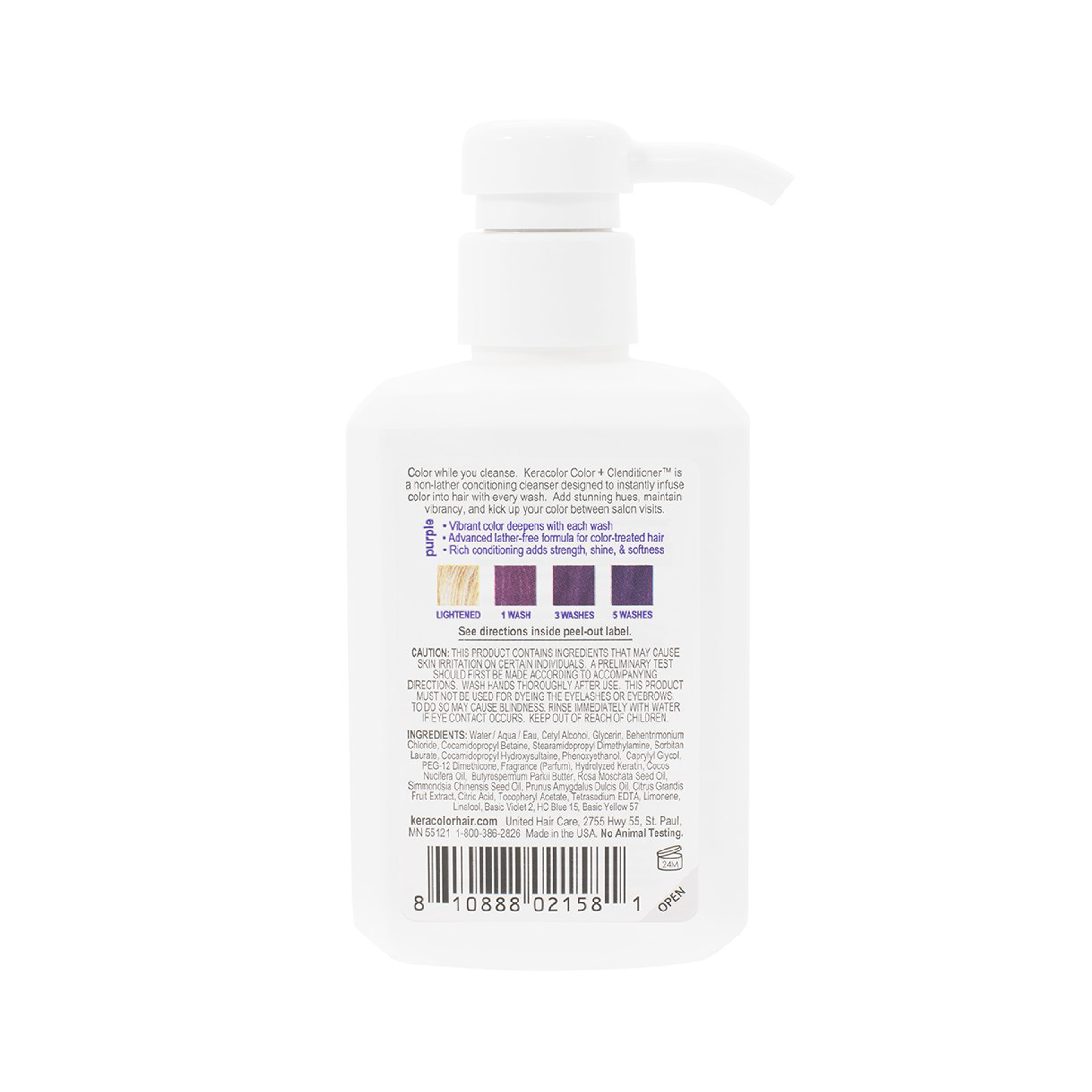 Keracolor Color Clenditioner Purple Colouring Shampoo - 355ml