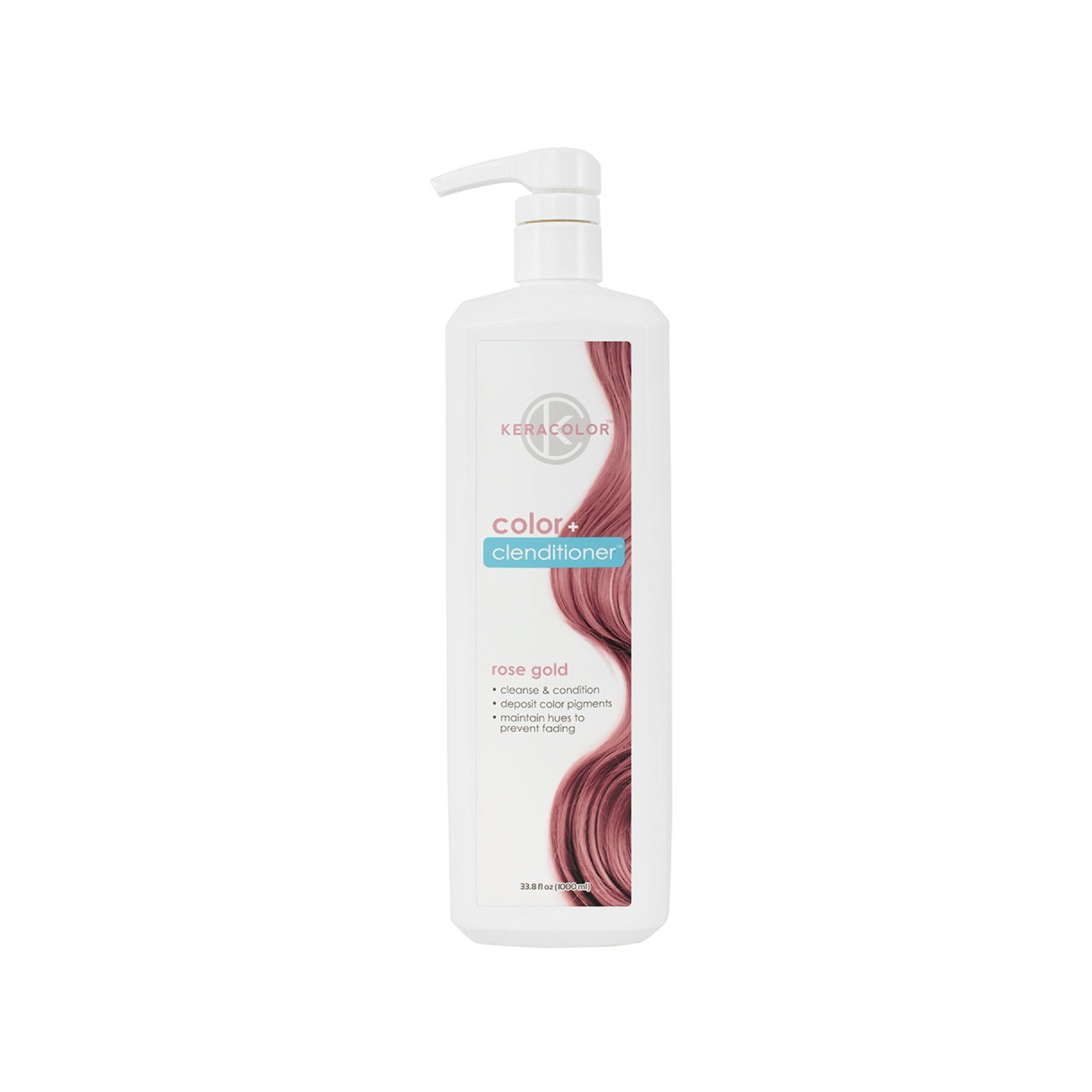 Keracolor Color Clenditioner Rose Gold Colouring Shampoo - 1000ml