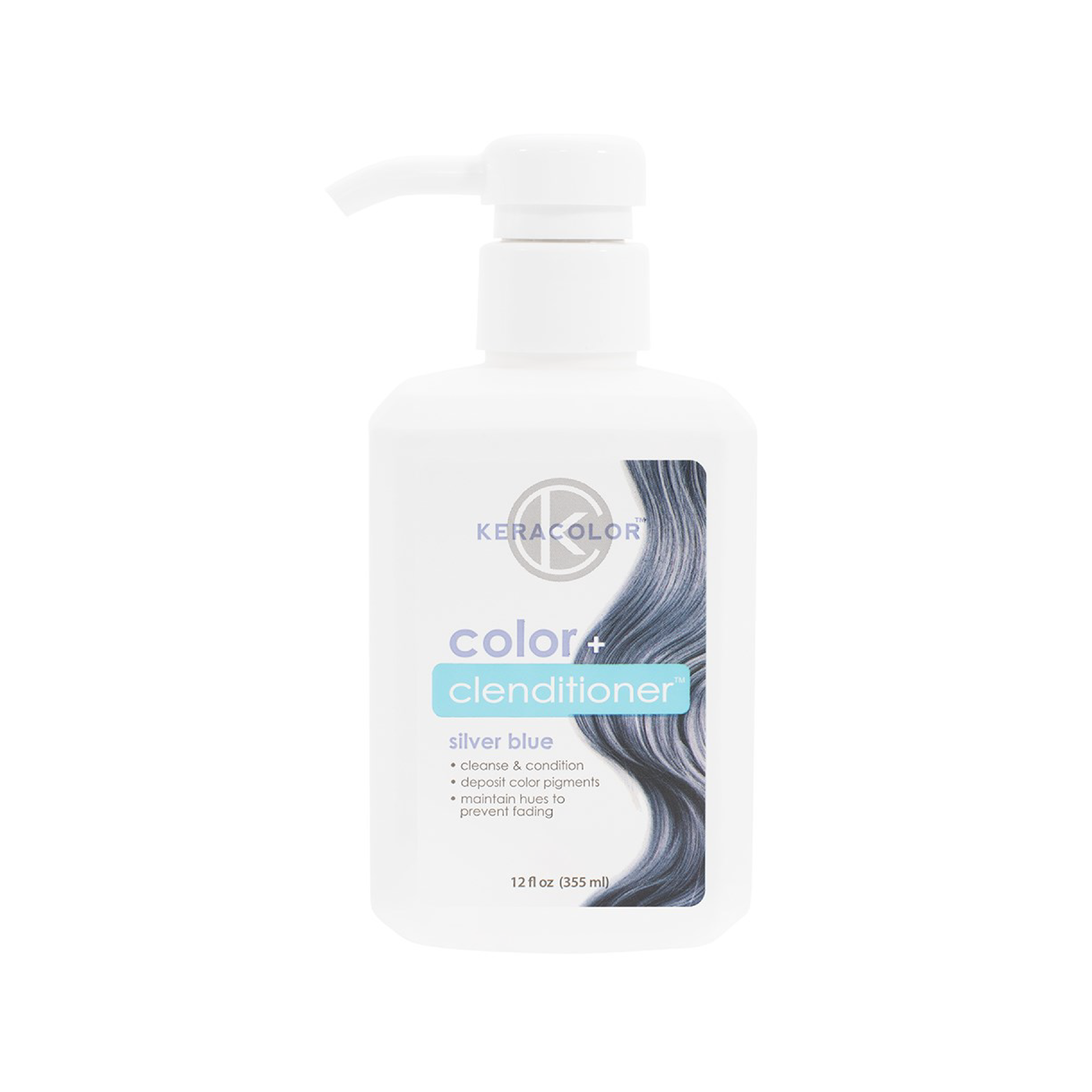 Keracolor Color Clenditioner Silver Blue Colouring Shampoo - 355ml