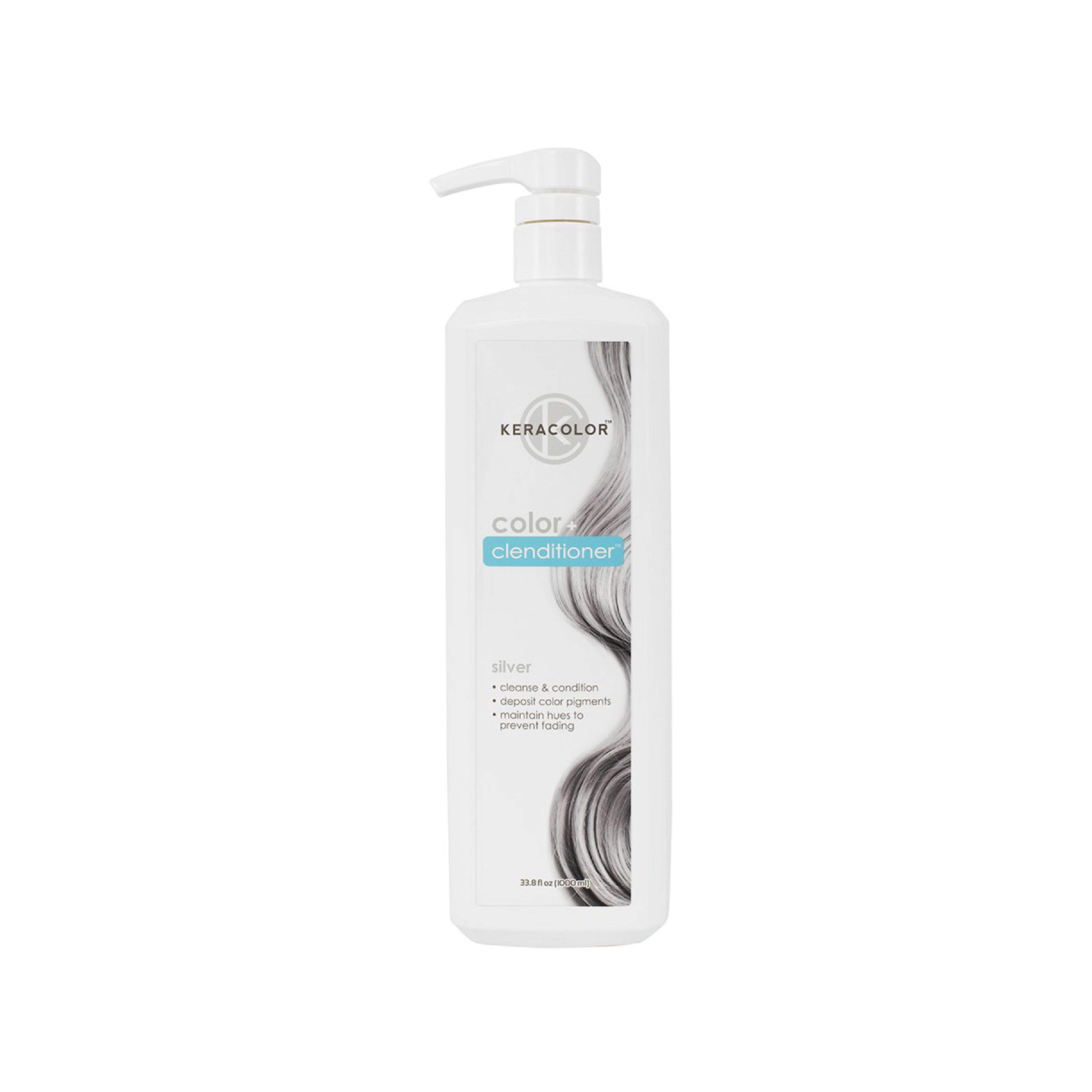 Keracolor Color Clenditioner Silver Colouring Shampoo - 1000ml