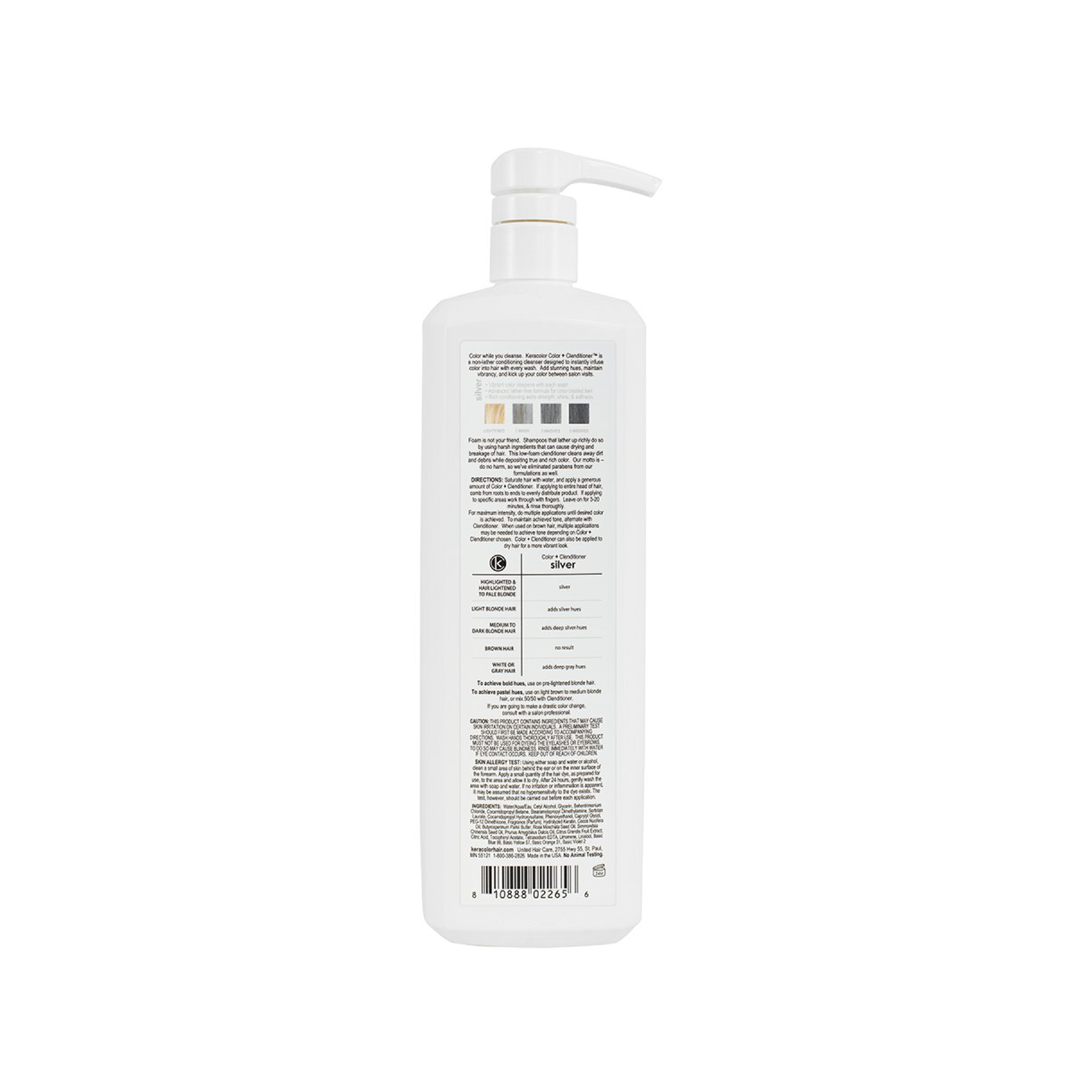 Keracolor Color Clenditioner Silver Colouring Shampoo - 1000ml