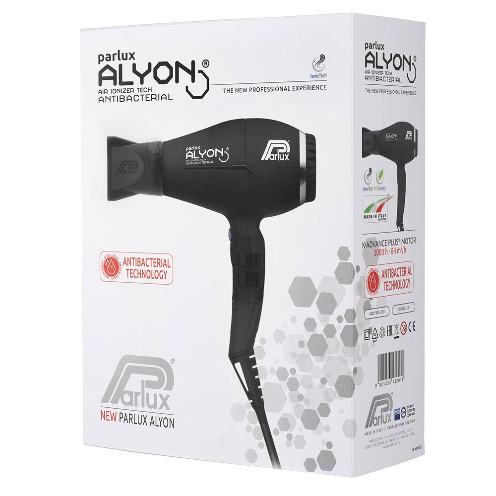 Parlux Alyon Air Ionizer Tech Hairdryer - Black