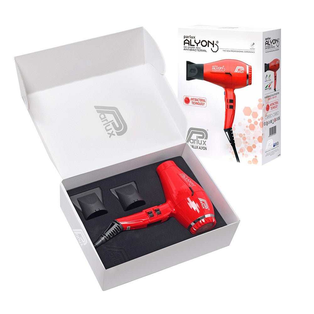 Parlux Alyon Air Ionizer Tech Hairdryer - Red