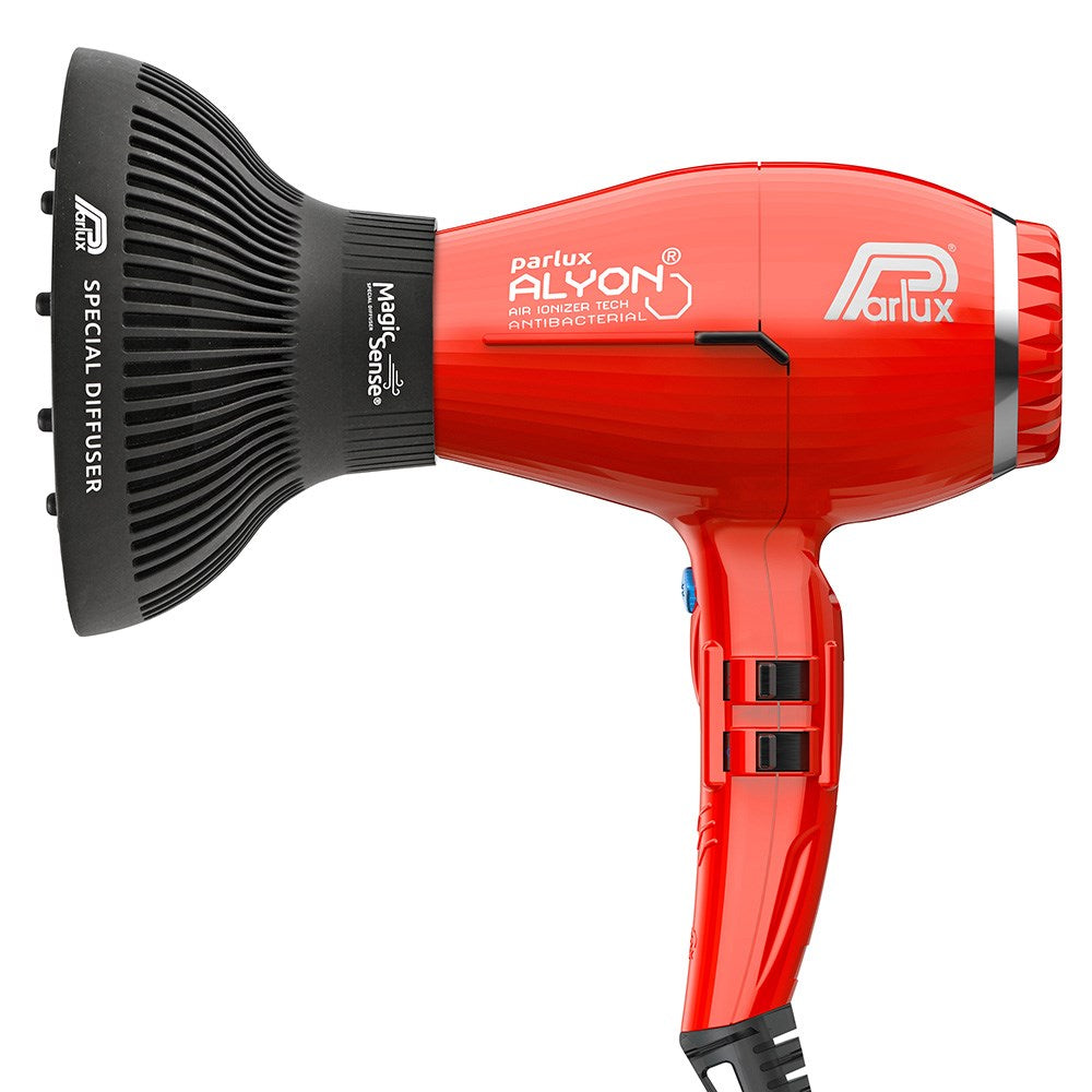 Parlux Alyon Air Ionizer Tech Hairdryer & Diffuser - Red