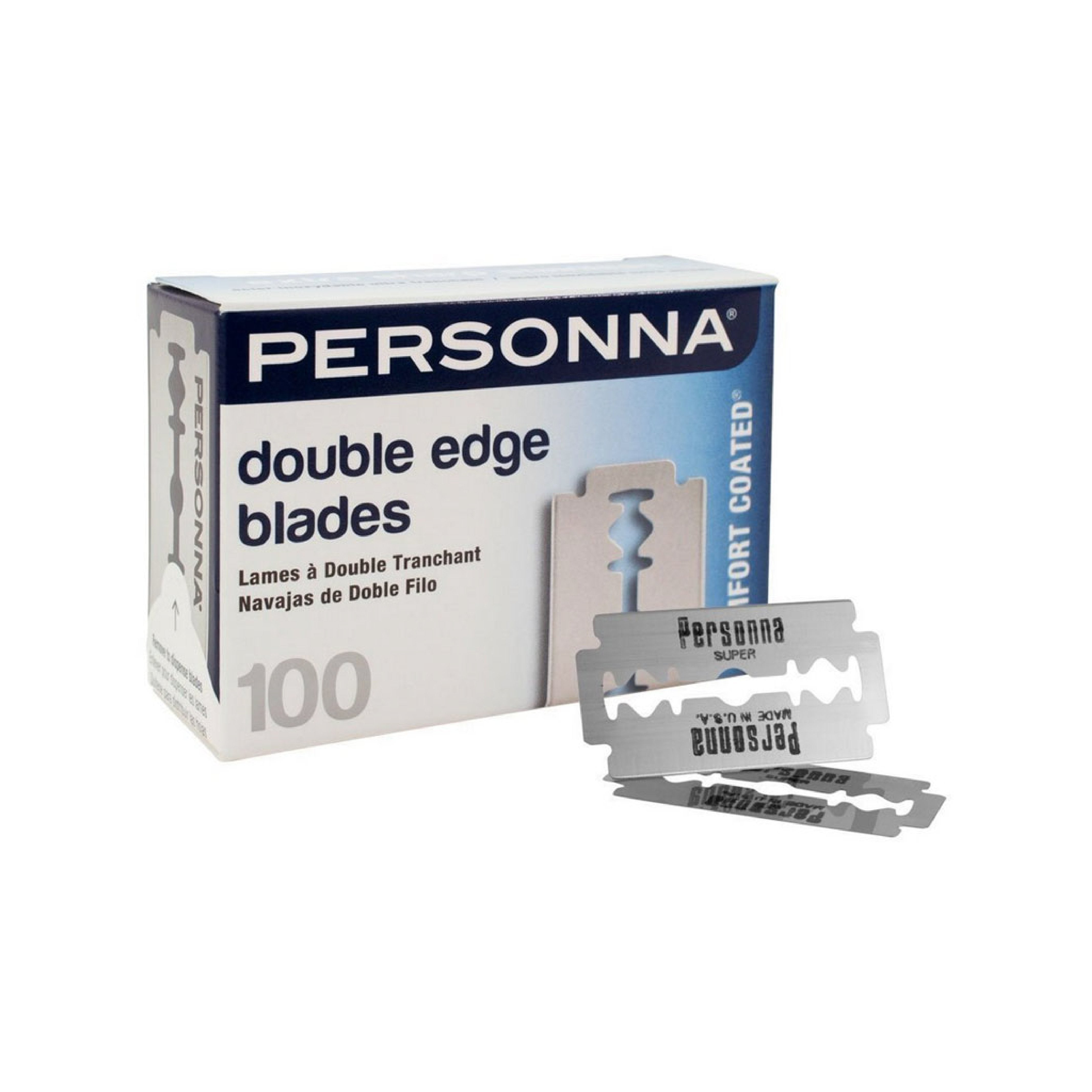 Personna Stainless Steel Double Edge Razor Blades (100) - Barber Bazaar