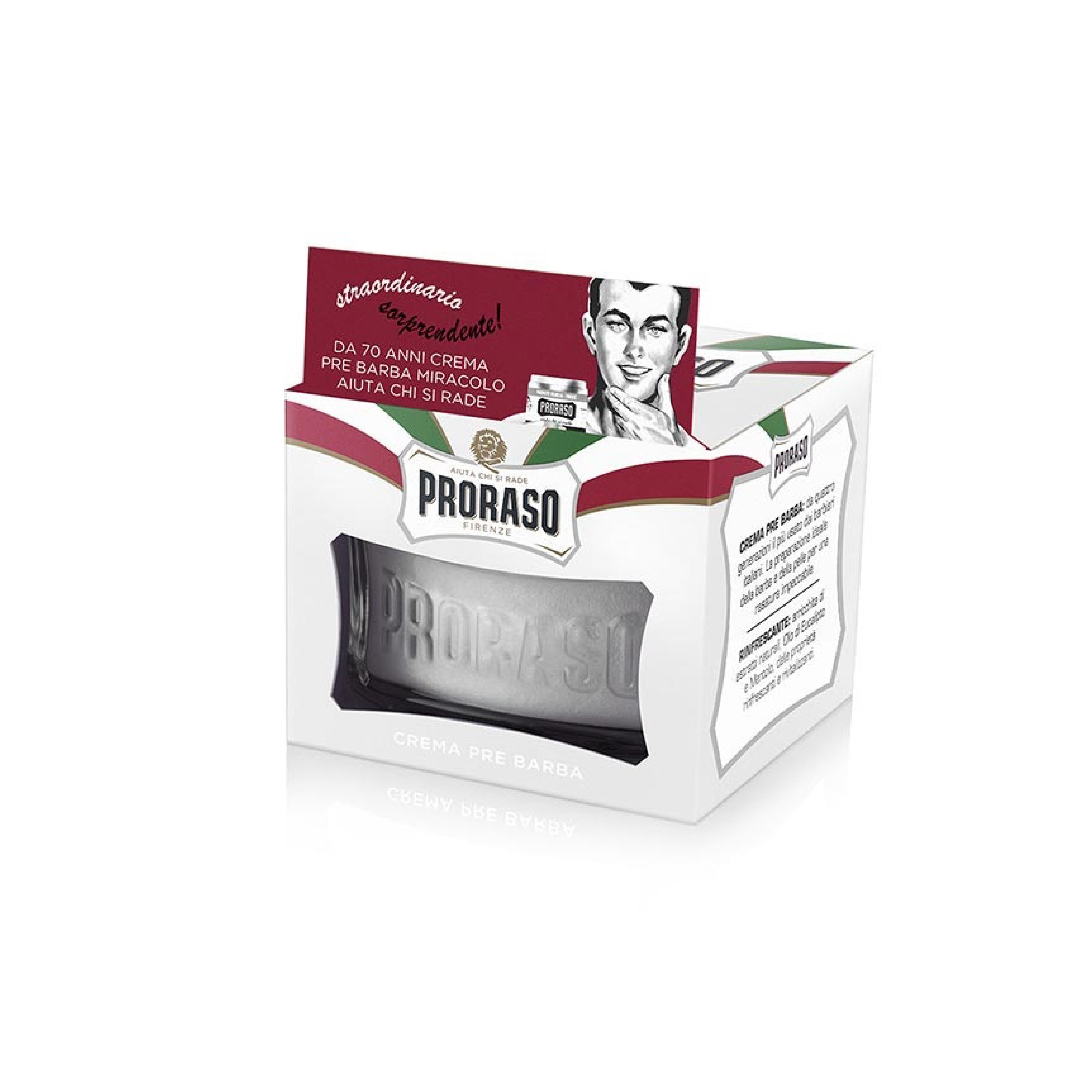 Proraso Pre-Shave Cream 100 ml - Green Tea & Oatmeal - Barber Bazaar