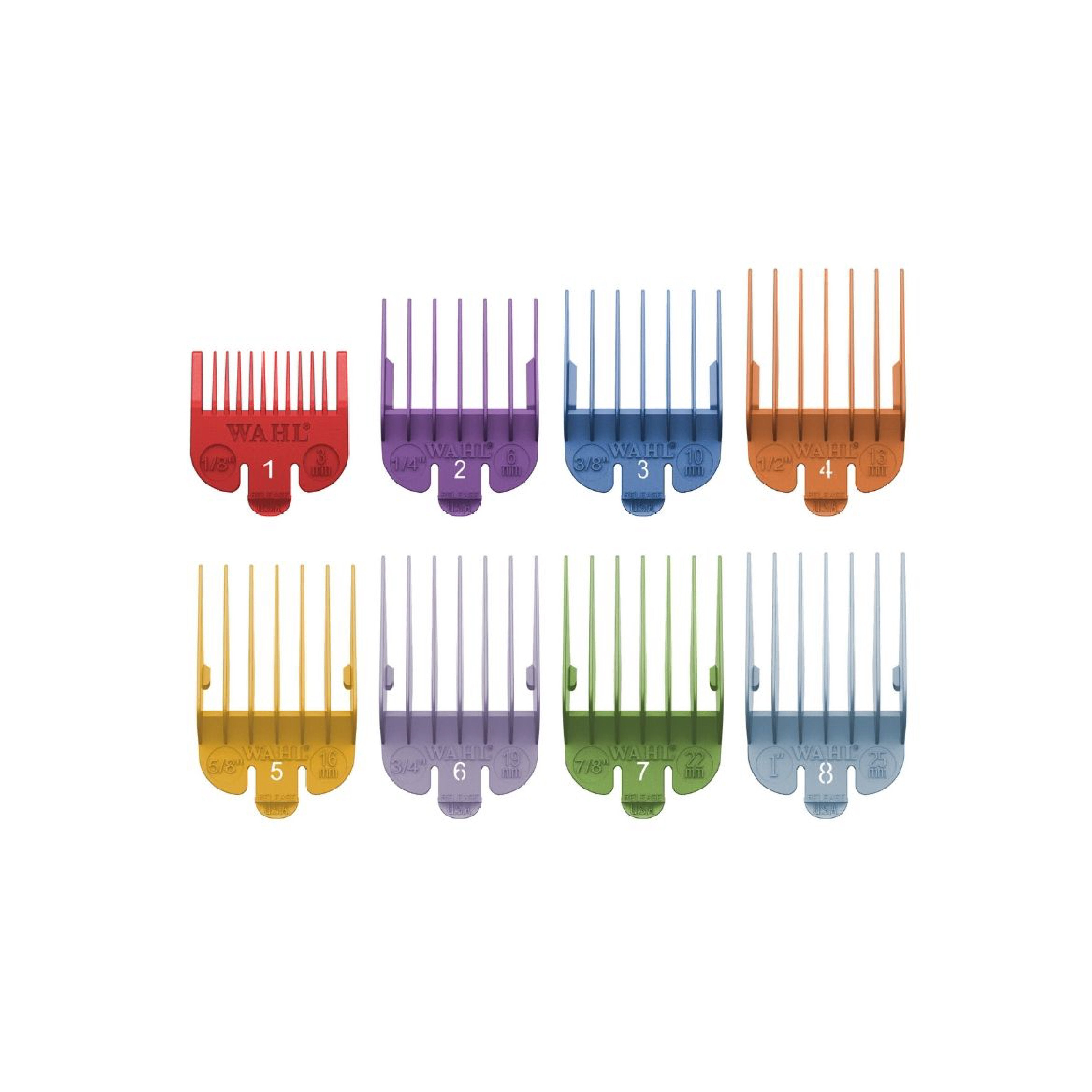 Wahl Colour Coded Cutting Guides - 8PK - Barber Bazaar