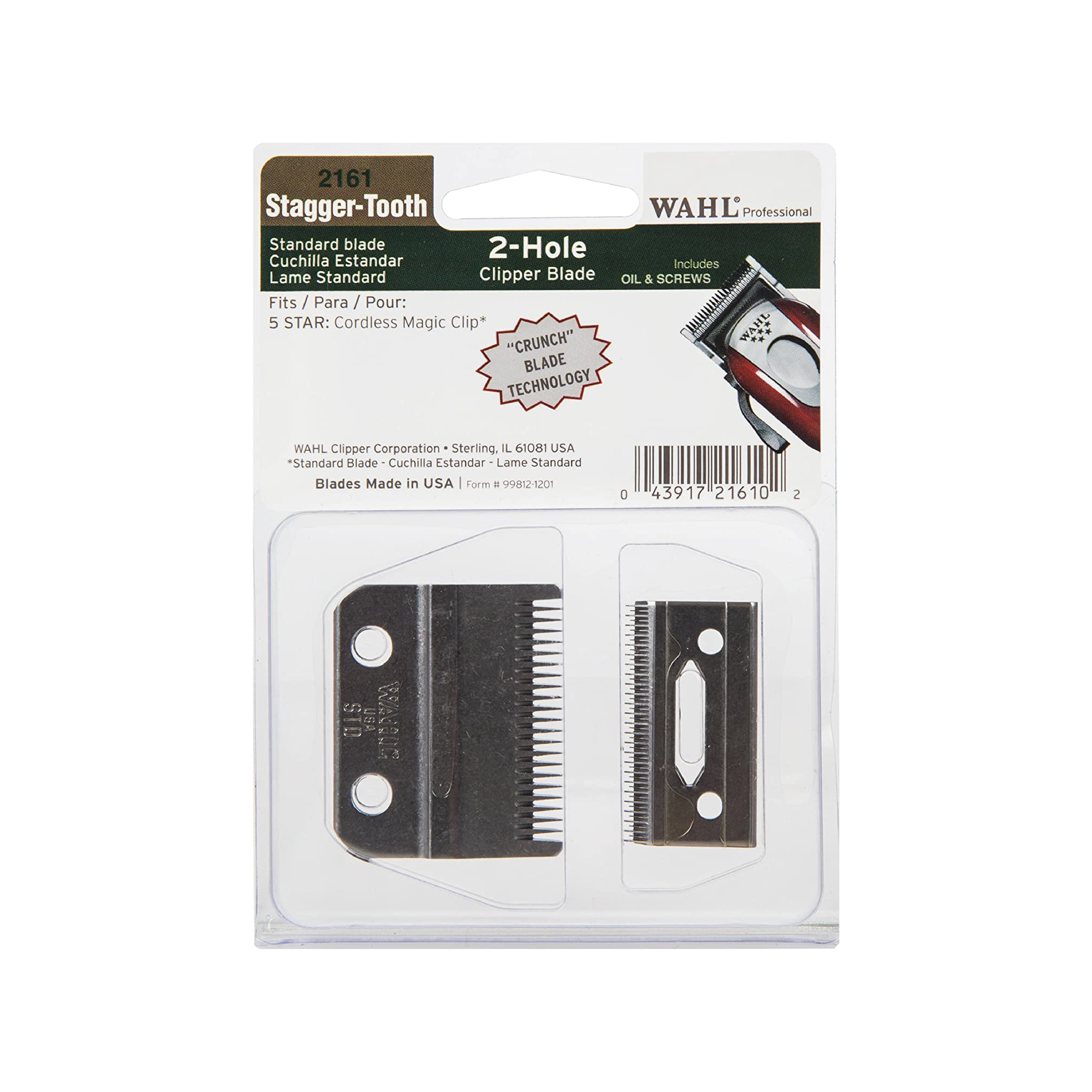 Wahl Stagger Tooth 2-Hole Replacement Blade - 2161-400