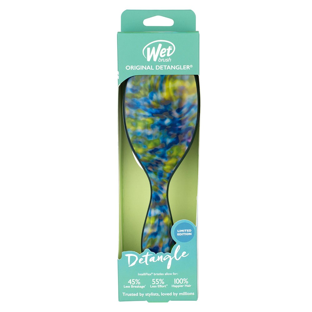 Wet Brush Swirling Stars Original Detangler - Electric Lime